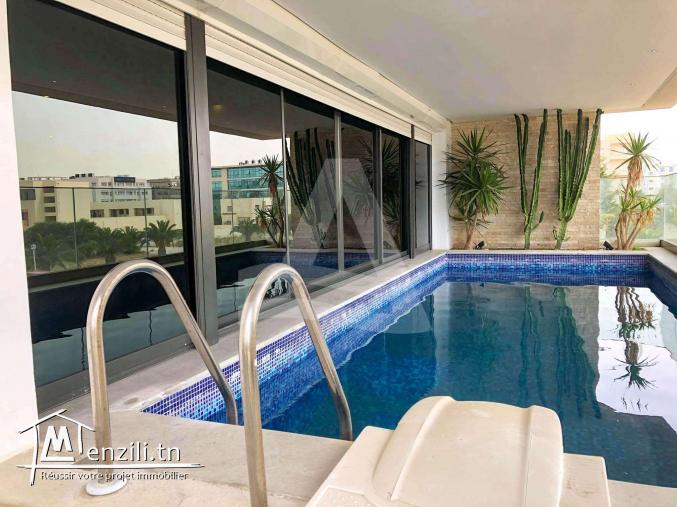 Location d'un appartement luxueuse S+3 avec piscine au lac2