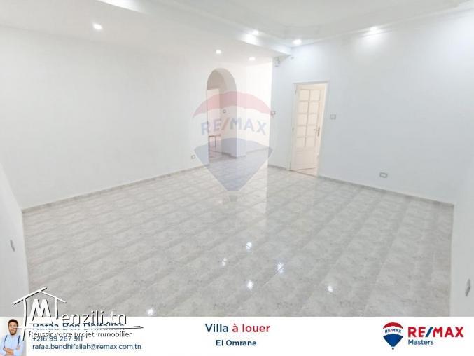 À la location un rez de chaussée d'une villa