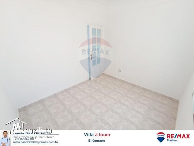 À la location un rez de chaussée d'une villa