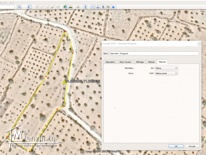 VENTE TERRAIN A KERKENNAH