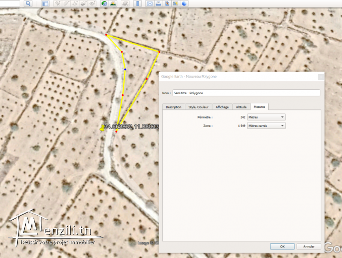 VENTE TERRAIN A KERKENNAH