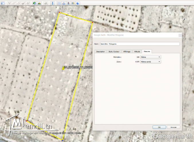 VENTE TERRAIN A KERKENNAH