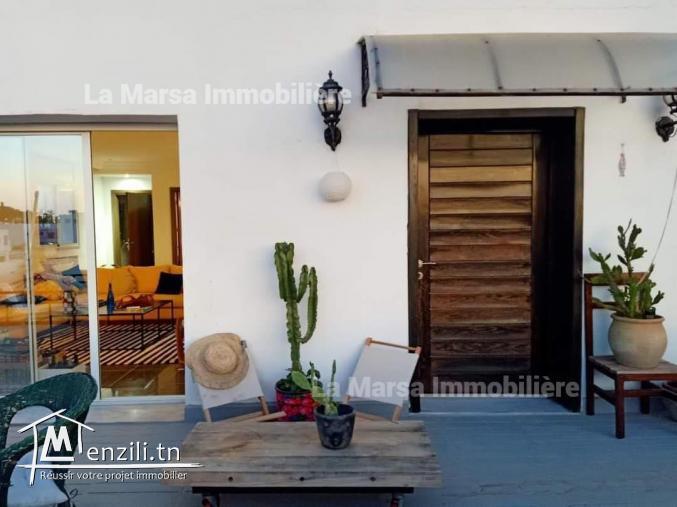 A Louer appartement s3 avec grande terrasse à Marsa Ville