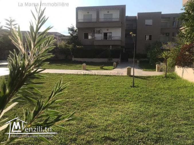 A Vendre un appartement s3 avec piscine et jardin à 5mn de Carrefour La Marsa