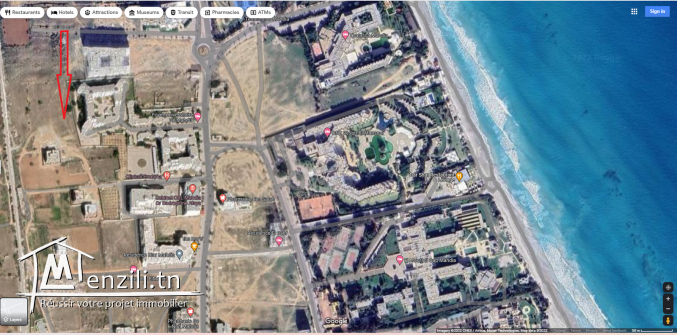 terrain en plein zone touristique mahdia
