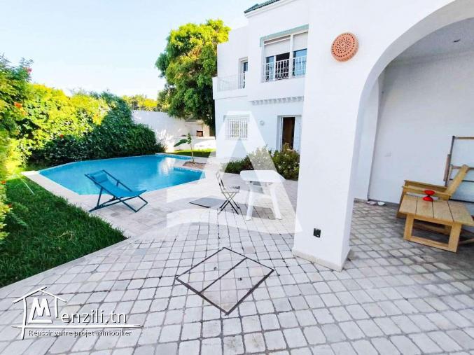 Location d'une villa à gammarth