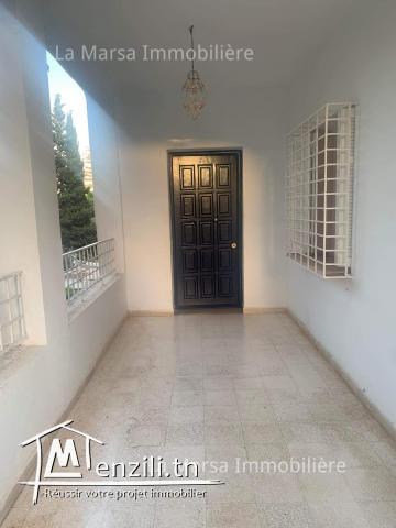A Louer étage de villa s3 à Gammarth Supérieur