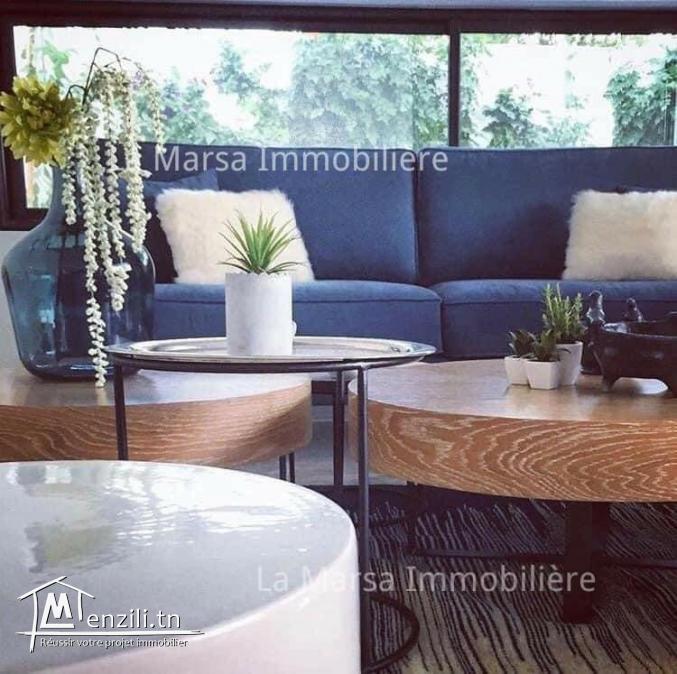 A louer villa s4 avec piscine et jardin, La Soukra