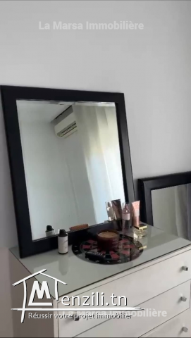 A Louer bel appartement s1 meublé à La Marsa