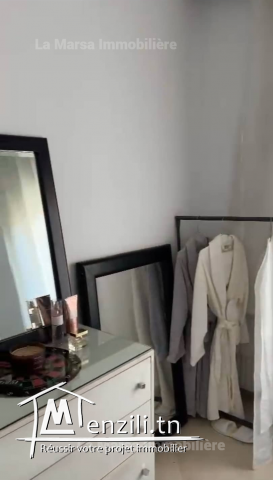A Louer bel appartement s1 meublé à La Marsa