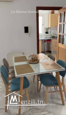A Louer bel appartement s1 meublé à La Marsa