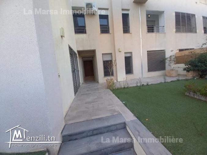 A Louer duplex s4 avec jardin  aux Jardins de Carthage