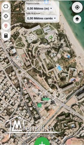 Terrain commerciale R+8 pré slim center khezama zone touristique