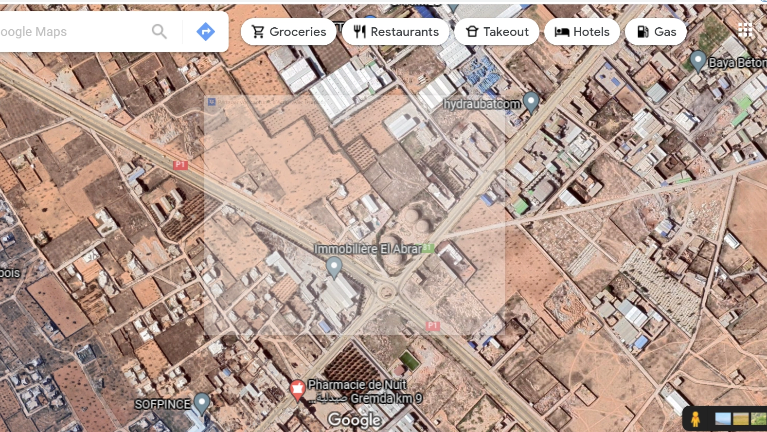 A vendre terrain à Sfax sur la routes de Gremda et Lafrane