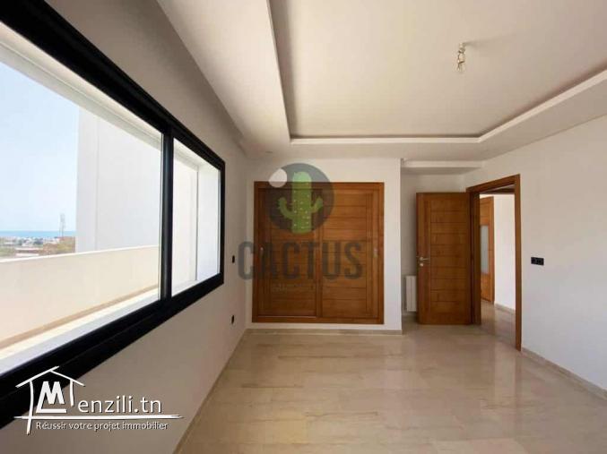 S+2 de 114m² avec terrasse de 37m² à Hammamet nord