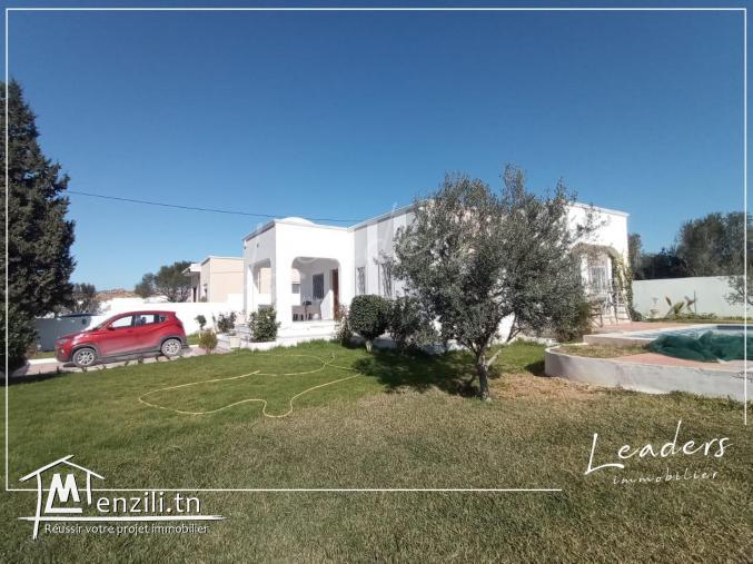 À vendre Villa S+2 situé à HAMMAMET SUD avec un superficie totale de 700 m²