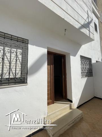 A louer maison Rez de chaussé à hammamet