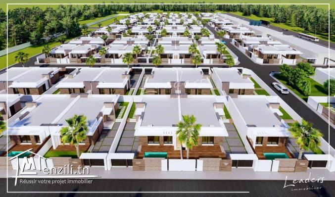 A VENDRE des Villas (S+2) sur plan dans une cité résidentielle à KELIBIA