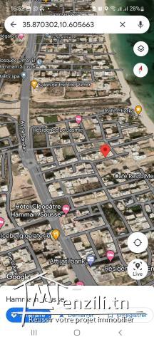 Terrain 327m2 à 100métre de la plage hammam sousse clioptra