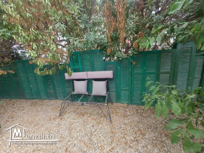 Un rdc s2 meublé avec terrasse, Marsa plage