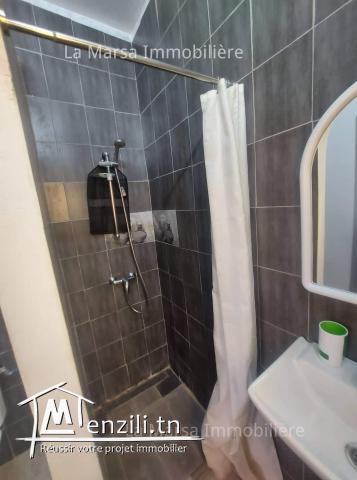 Un rdc s2 meublé avec terrasse, Marsa plage
