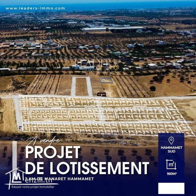 projet de lotissement sur deux façades à vendre à sidi hamed