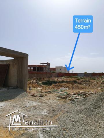 A Vendre Terrain 450m² a Dar Fadhal, La Soukra