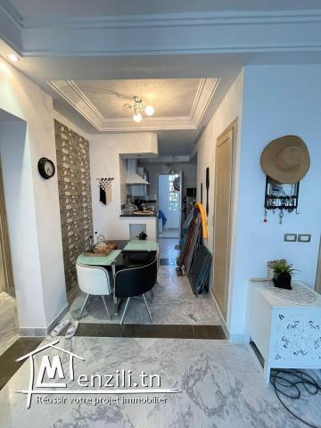 S+2 vue mer à une residence chic et pied dans léau à chatt mariem