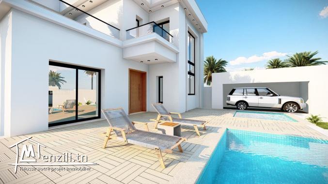 Villa TIPAZA F6 avec piscine en cours de finition