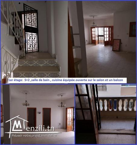 Maison à vendre divisée en 2 appartements et un studio