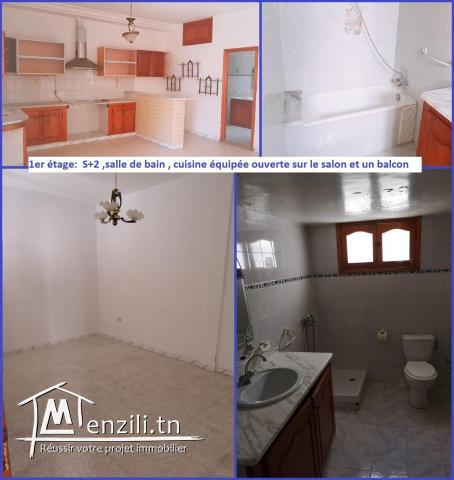 Maison à vendre divisée en 2 appartements et un studio