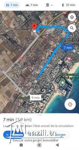 A vendre une maison 2 niveaux à 4 km de Yasmine Hammamet