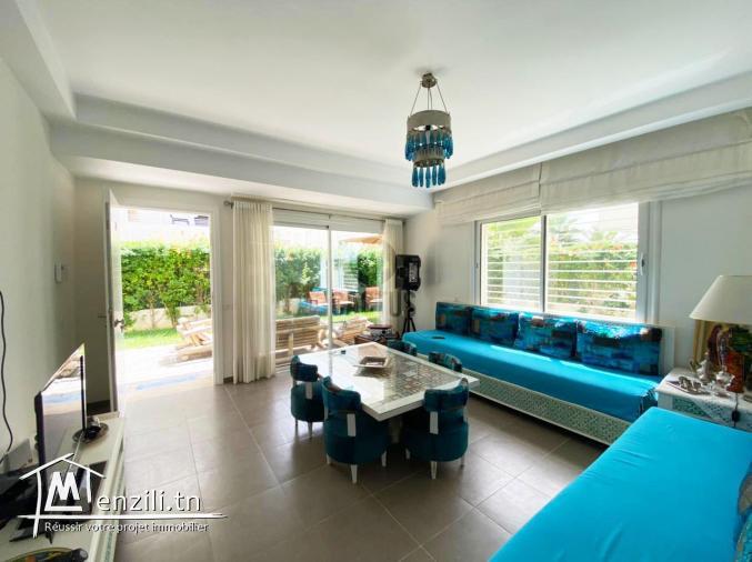 S+3 de 110m² avec un jardin de 130m² à Sidi Mahrsi