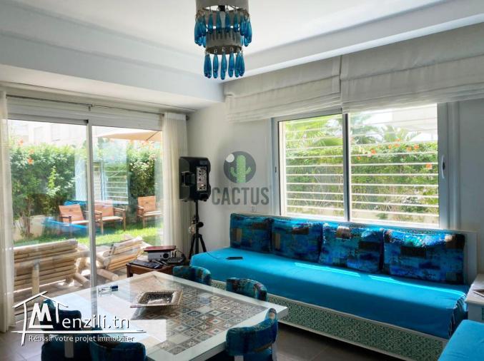 S+3 de 110m² avec un jardin de 130m² à Sidi Mahrsi