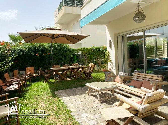 S+3 de 110m² avec un jardin de 130m² à Sidi Mahrsi