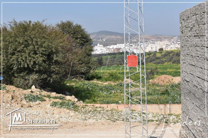 A VENDRE un beau terrain viabilisé, situé au JARDINS EL MENZAH 2 .
