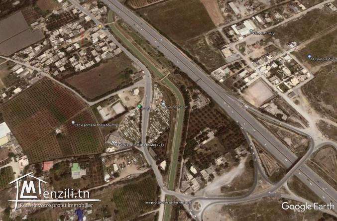 Deux lots 158 m2 et/ou 200 m2 à Chala/Mornag