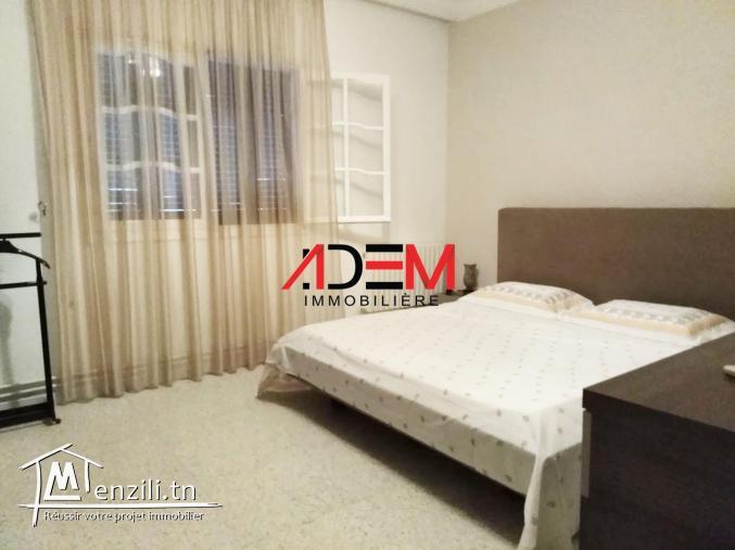 étage de villa hautement meublé type S2 avec abri voiture