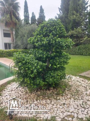A Vendre villa s5 de 3600m² avec piscine et jardin, La Soukra