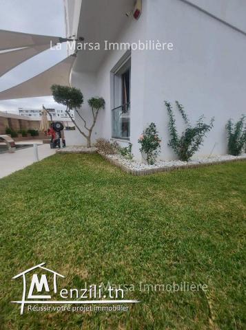 A Louer rez-de-chaussée avec piscine et jardin, La Soukra