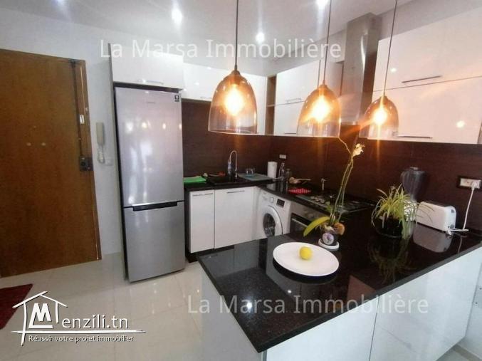 A Louer appartement s1 meublé avec jardin, La Marsa