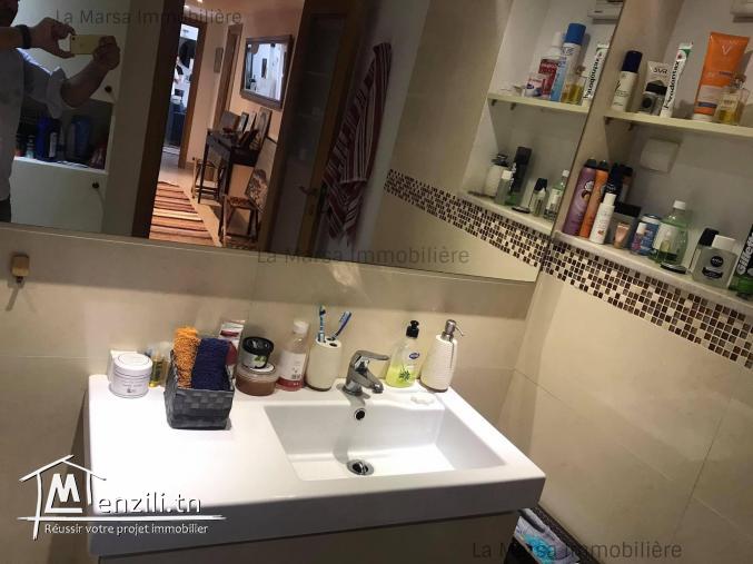 A Vendre appartement s2 avec piscine et jardin, 5mn de la mer, La Marsa