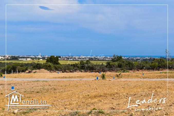 Terrain vue de mer à Hammamet sud à vendre