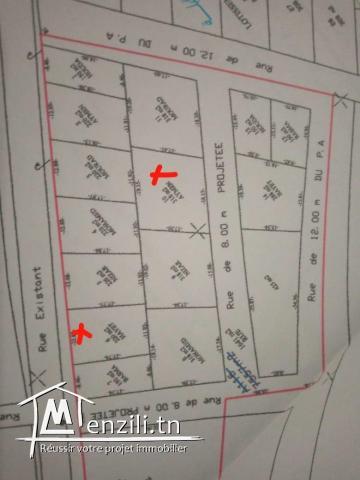 terrain cinstructible situé centre ville dar allouch