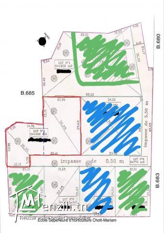 أرض للبيع بشط مريم سوسة