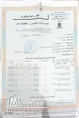 Terrain  à sidi jmour