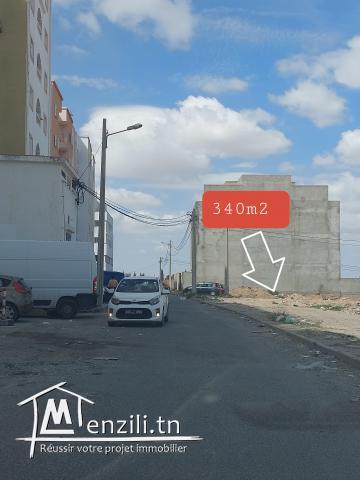 Terrain 340m2 vocation r+3 à sahloul pré univercité de sousse