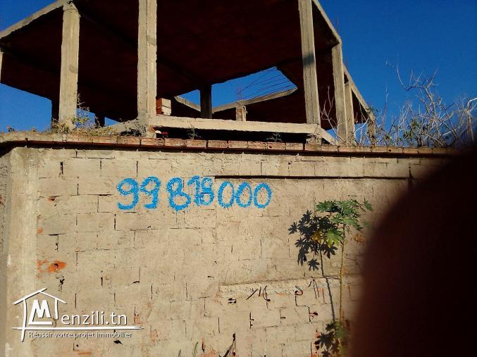 A VENDRE MAISON EN CONSTRUCTION 340m² ERRIADH