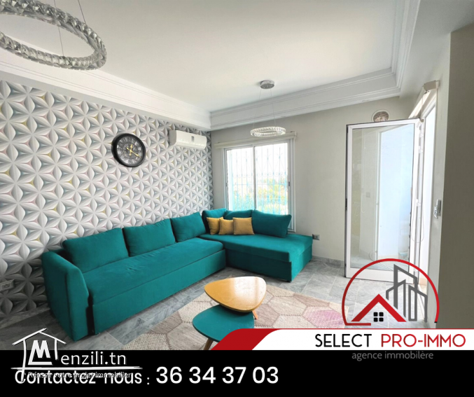 Appartement S+2 meublé à Hammamet Nord - 922a