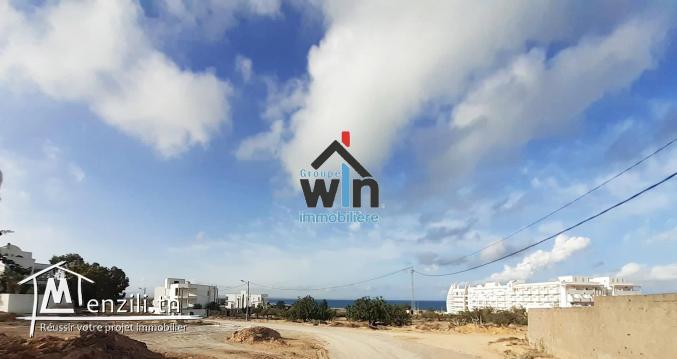 Terrain 300 m2 vue sur mer à Hergla